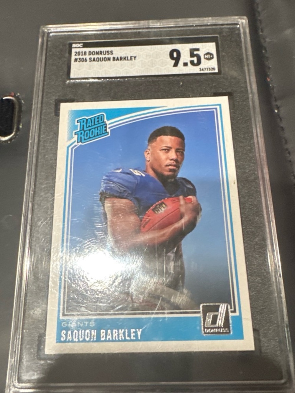 Panini Donruss Saquon Barkley Rated Rookie Card - Blue